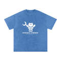 Snow Washed Oversized Cotton T-Shirt