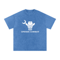 Snow Washed Oversized Cotton T-Shirt
