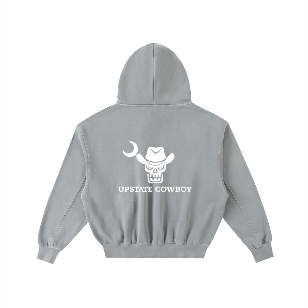 Upstate Cowboy Frayed Enzyme Washed Fleece Hoodie - Horizon Collection