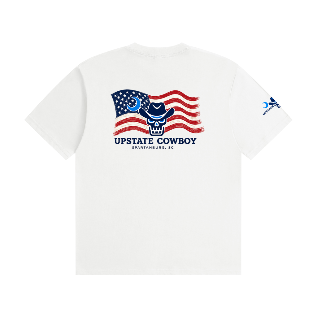 Upstate Cowboy Flag Tee - Adult - Blue Ridge Basics Collection
