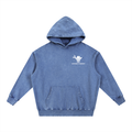 Snow Wash Hand-Frayed Heavyweight  Hoodie