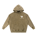 Snow Wash Hand-Frayed Heavyweight  Hoodie