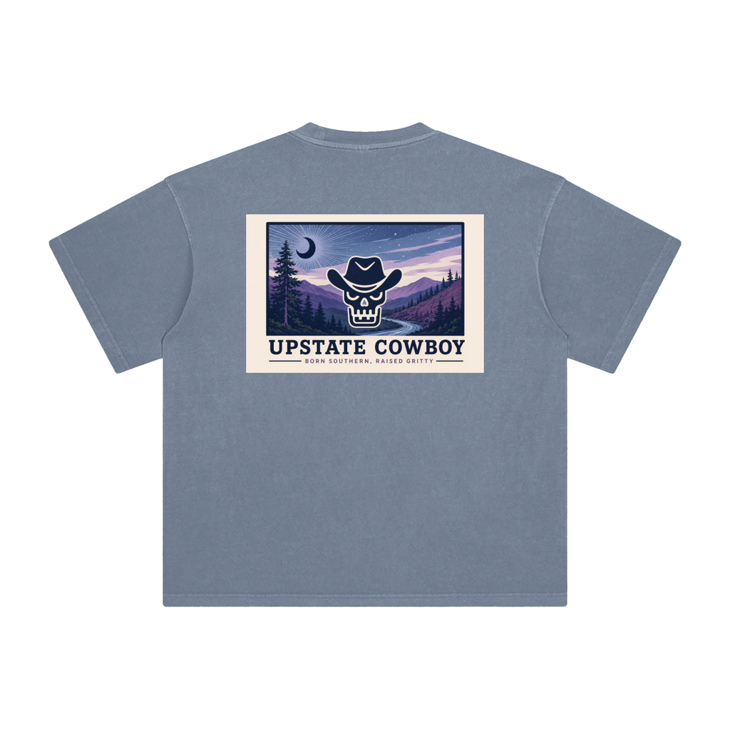 Upstate Cowboy Enzyme Washed Tee - Adult - Blue Ridge Basics