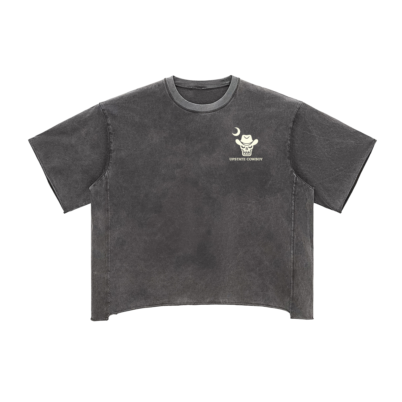 Raw Edge Snow Washed Boxy T-Shirt