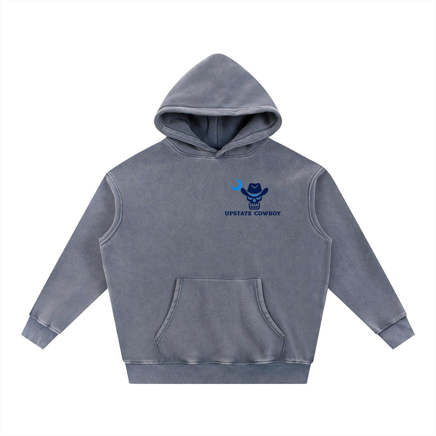 Upstate Cowboy Snow Wash Fleece Oversize Hoodie