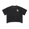 Raw Edge Snow Washed Boxy T-Shirt
