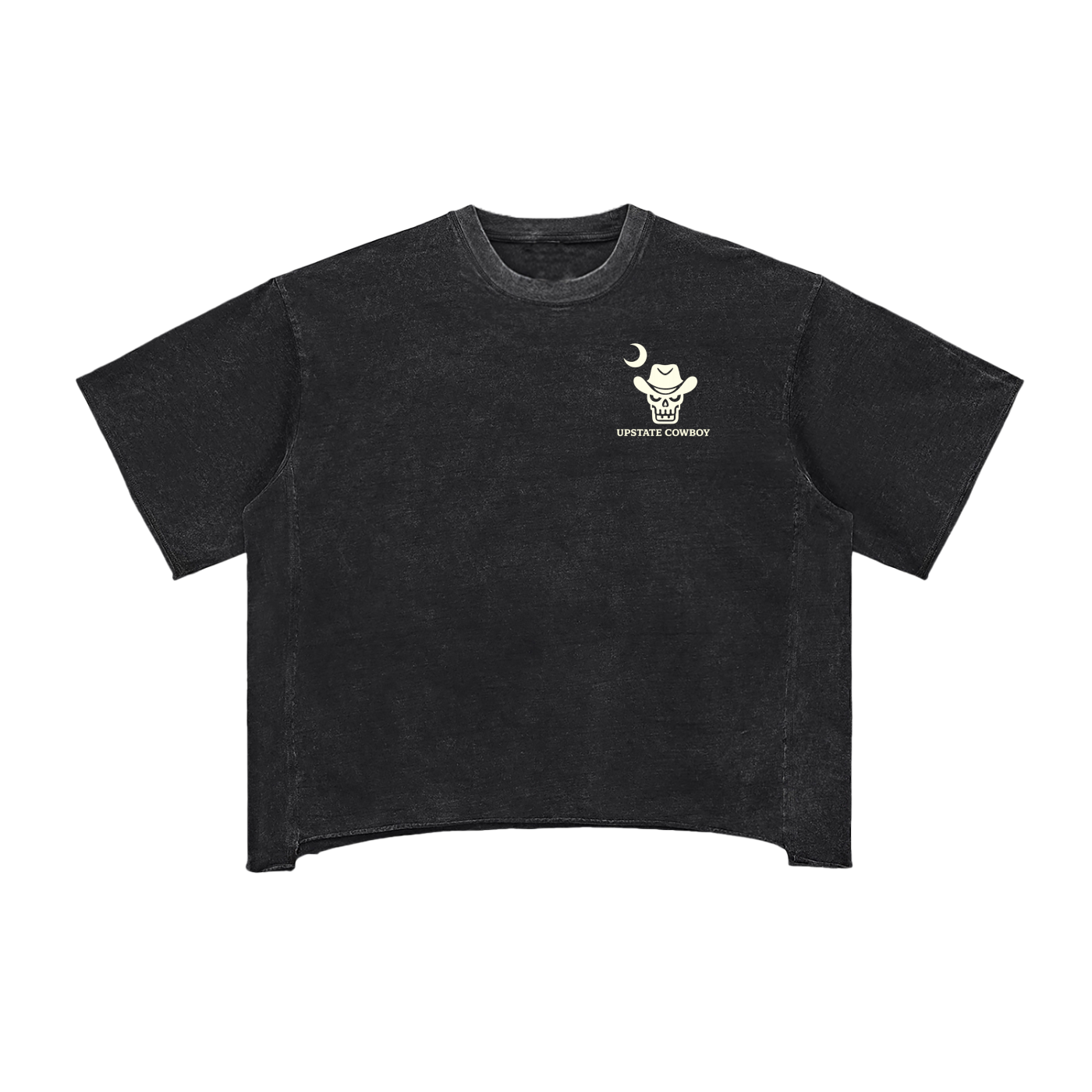 Raw Edge Snow Washed Boxy T-Shirt
