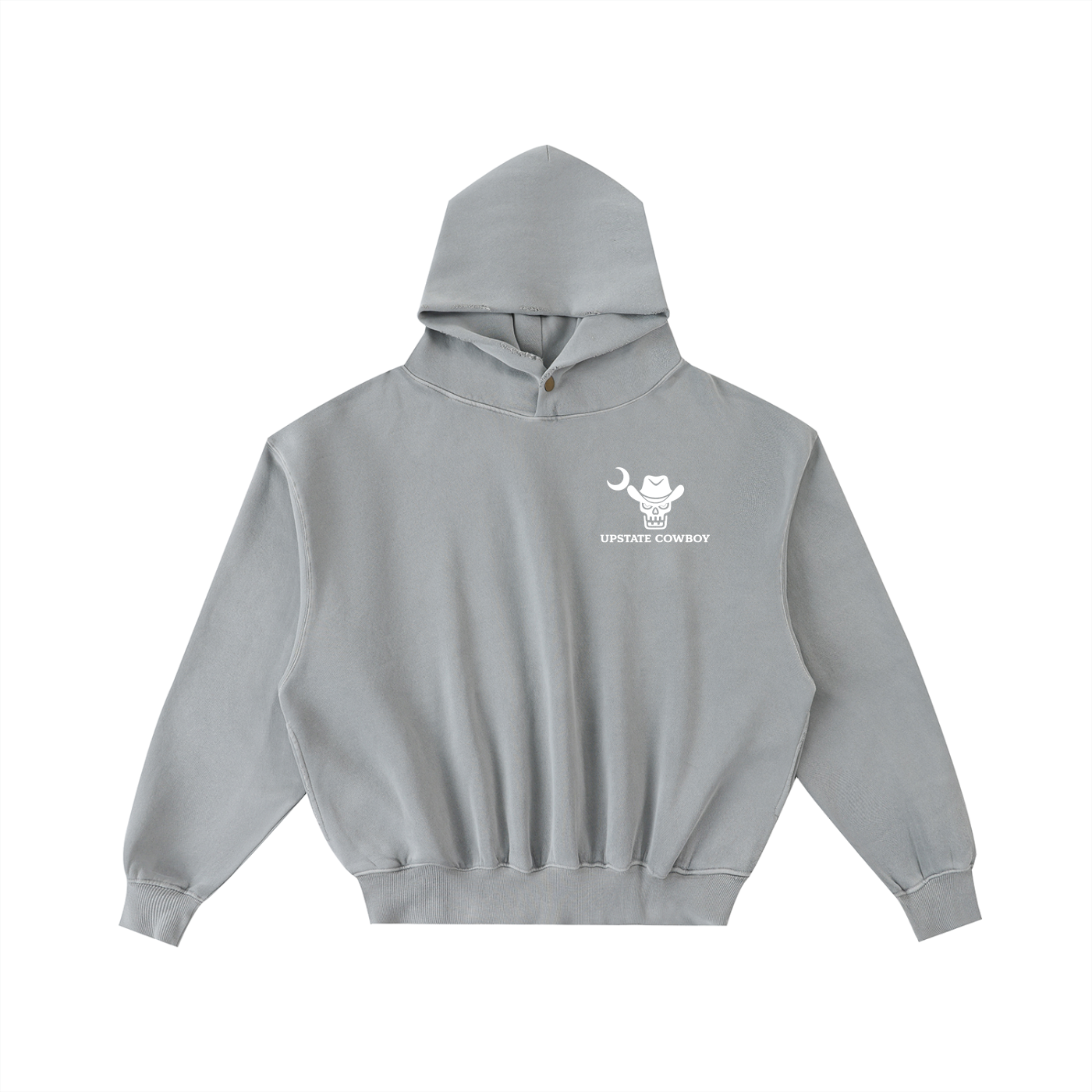 Upstate Cowboy Frayed Enzyme Washed Fleece Hoodie - Horizon Collection