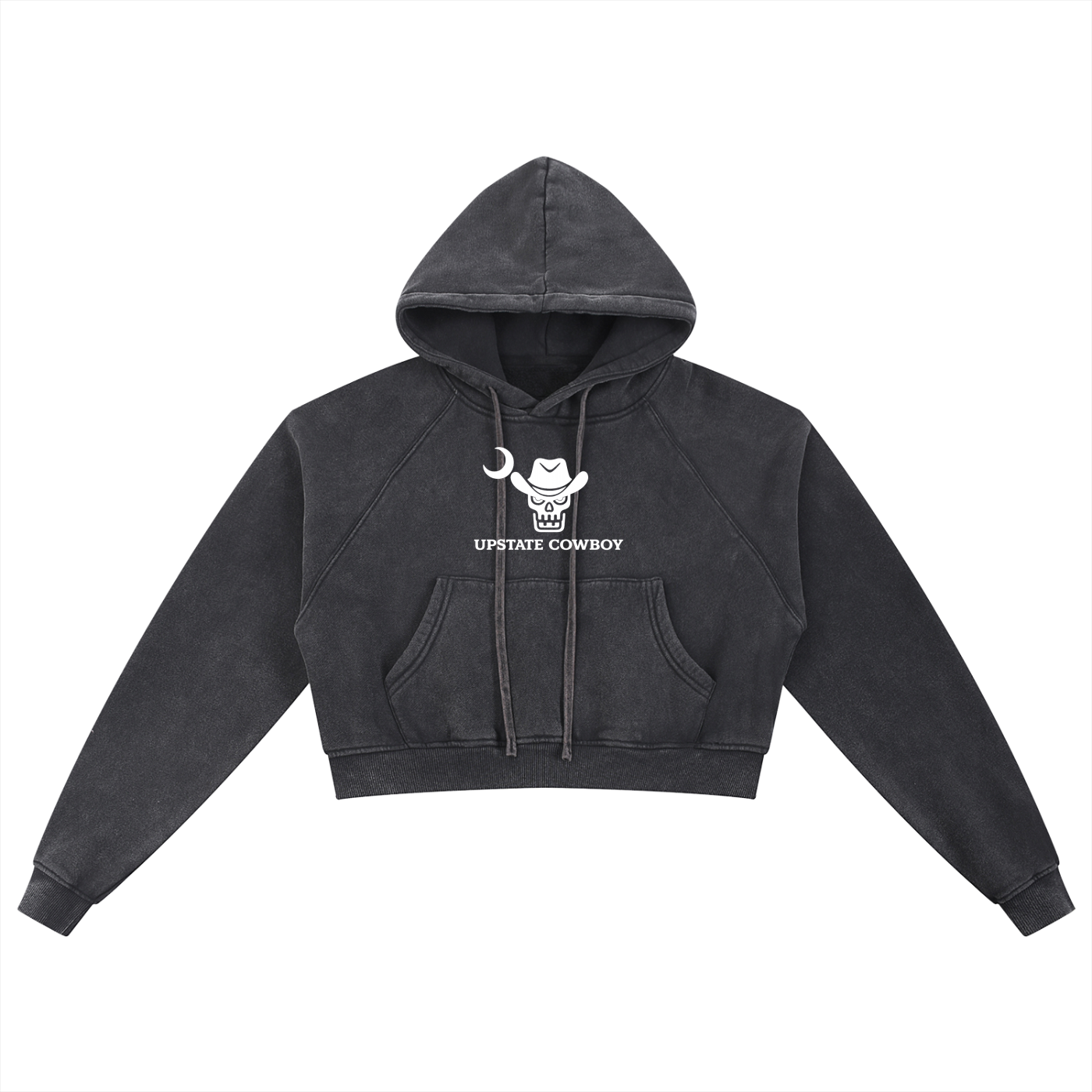 Upstate Cowboy Snow Wash Cropped Hoodie