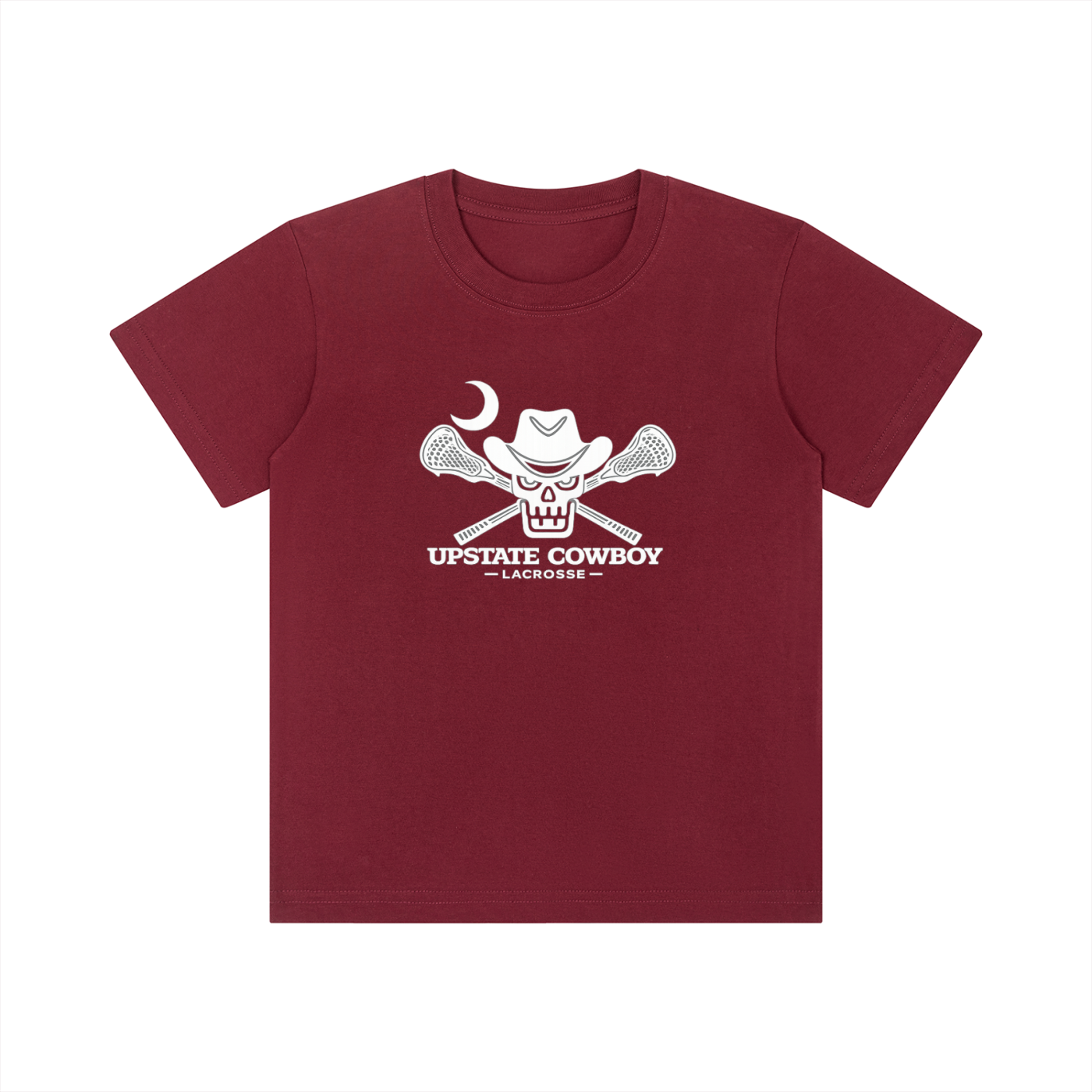 Upstate Cowboy Lacrosse- Kid's Crewneck Short Sleeve T-Shirt