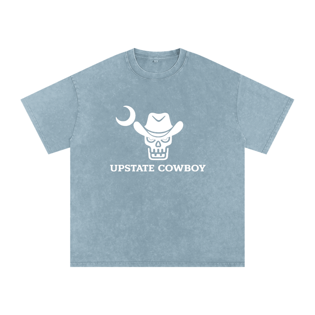Upstate Cowboy Snow Washed Oversized Tee — Blue Ridge Basics