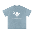 Upstate Cowboy Snow Washed Oversized Tee — Blue Ridge Basics