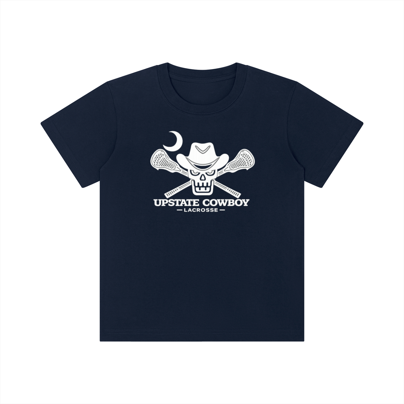 Upstate Cowboy Lacrosse- Kid's Crewneck Short Sleeve T-Shirt